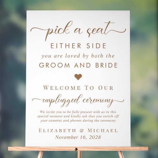 Choisir Un Siège De Chaque Côté Mariage Siège Blan (Neutre)