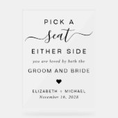 Choisir Un Siège De Chaque Côté Mariage Siège Fros (Recto)