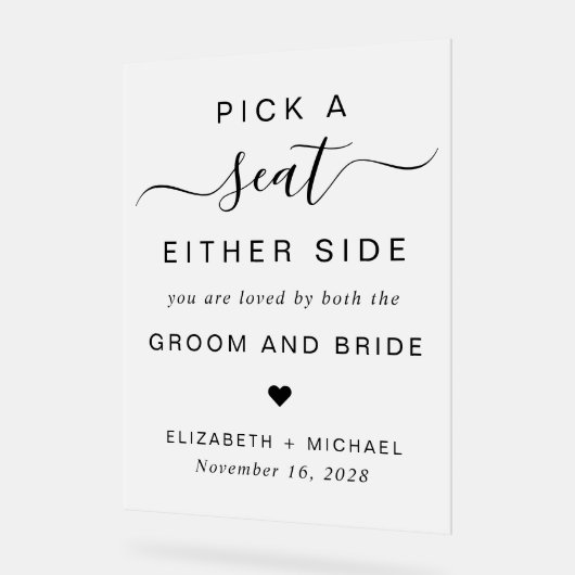 Choisir Un Siège De Chaque Côté Mariage Siège Fros (Angle)