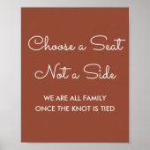 Choisir un siège en terre cuite Poster Mariage (Devant)