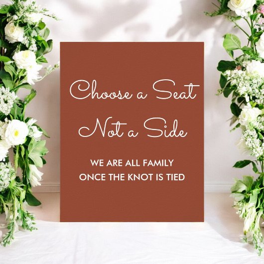 Choisir un siège en terre cuite Poster Mariage