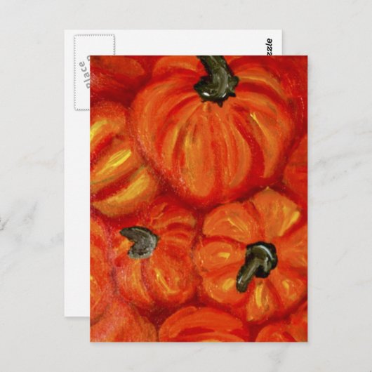 Choisir une carte postale Citrouille (Devant / Derrière)