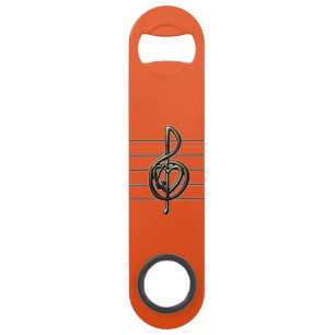 Choisir une couleur Embossée Look Treble Clef et H