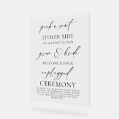 "Choisis un siège, Cérémonie Mariage débranchée (Angle)