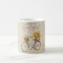 Choisissez d'être gracieux floral à vélo Mug