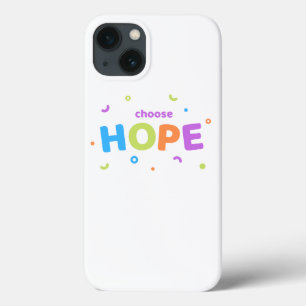 choisissez espoir coque iphone 13-citation inspira