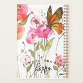 Choisissez Happy Butterfly Garden Spiral Planner (Dos)