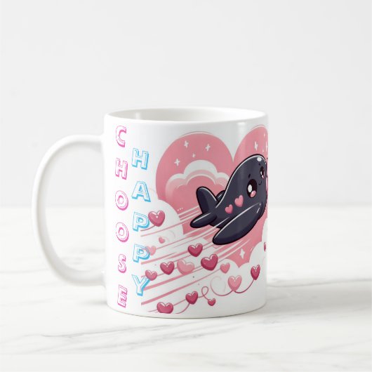 Choisissez Happy Cute Design Café Mug (Gauche)