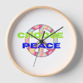 Choisissez Horloge Murale Typographie Moderne Peac (Recto)