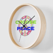 Choisissez Horloge Murale Typographie Moderne Peac (Angle)