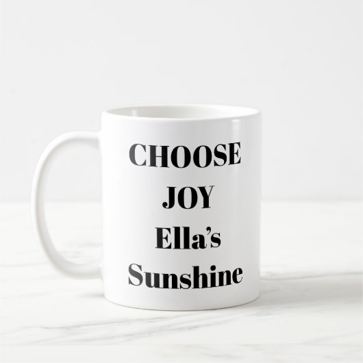 Choisissez Joy Inspirational Mug (Gauche)