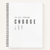 choisissez la joie. en toutes choses. Carnet du jo (Devant)