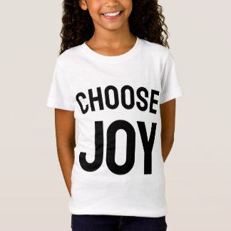 Choisissez la joie - graphique de t-shirt stimulan