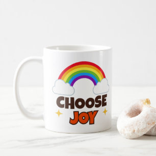 Choisissez la Joie - Mug Arc-en-Ciel