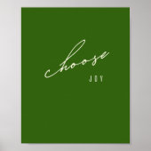 choisissez la joie. Poster et impression (Devant)