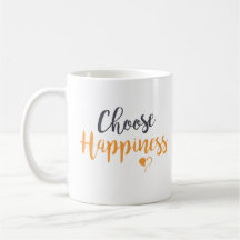Choisissez la tasse de café de bonheur