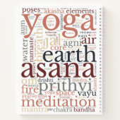 CHOISISSEZ LE STYLE PAPIER | Yoga Word Art Carnet  (Dos)
