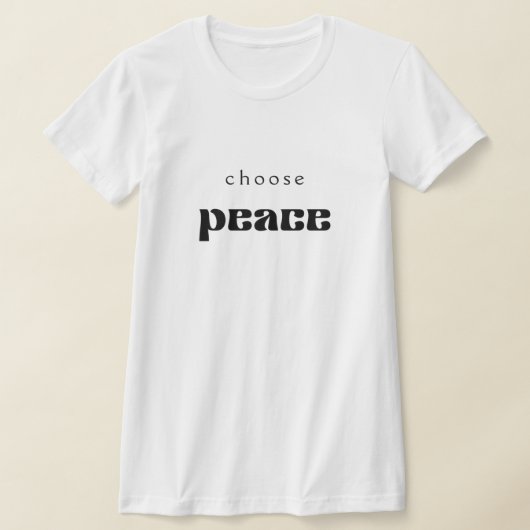Choisissez un T-shirt Peace (Poser)