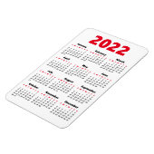 Choisissez vos propres couleurs | Magnet Calendrie (Côté Gauche)