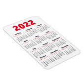 Choisissez vos propres couleurs | Magnet Calendrie (Côté Droit)