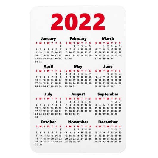 Choisissez vos propres couleurs | Magnet Calendrie (Vertical)