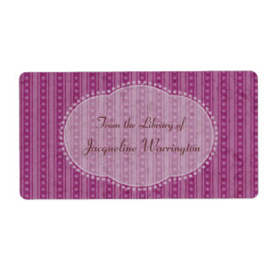 Choisissez votre couleur Dainty Stripes Étiquette