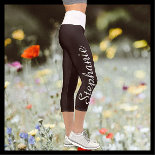 CHOISISSEZ VOTRE COULEUR Yoga capri leggings perso
