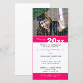 Choisissez votre Faire-part de graduation personna (Devant / Derrière)