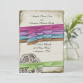 Choisissez votre invitation à la dentelle Vintage  (Debout devant)