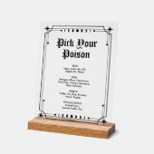 Choisissez votre poison Halloween barre Mariage (Angle)