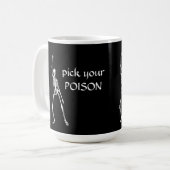 Choisissez votre POISON Skeleton Halloween Mug (Devant gauche)