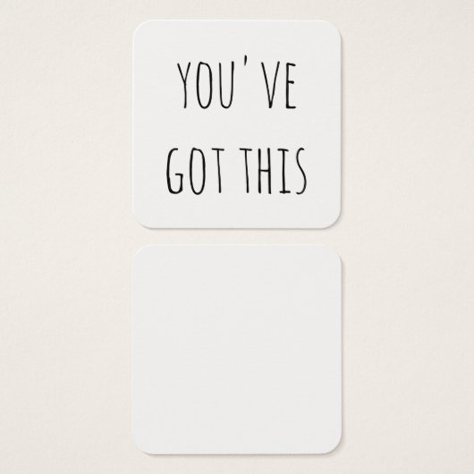 Choisissez votre police pour ces "vous avez ceci"  (Devant & derrière)