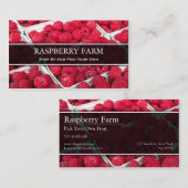Choisissez votre propre framboise, Carte de visite (Devant / Derrière)