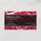 Choisissez votre propre framboise, Carte de visite (Dos)