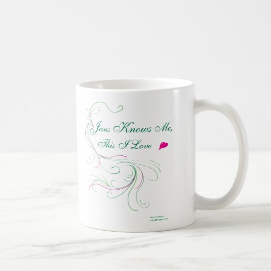 Choisissez votre tasse : "Jésus me connaît, ceci (Droite)