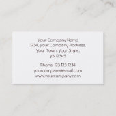 Choisya Automne carte de visite rayé blanc (Dos)