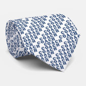 Choix bleu de lettres de la cravate de (Roulé)