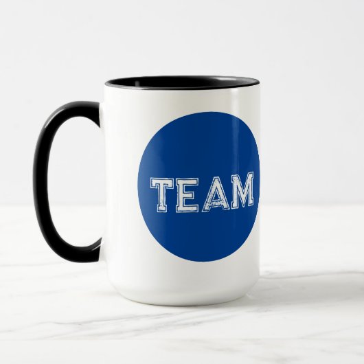 Choix Blue Dot Mug café noir et blanc (Gauche)