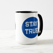 Choix Blue Dot Mug café noir et blanc (Devant droit)