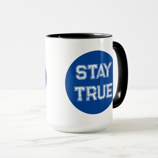 Choix Blue Dot Mug café noir et blanc (Devant droit)