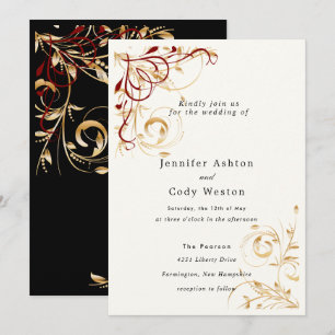 Choix de couleur faire-part de mariage Elegant Gol