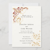 Choix de couleur faire-part de mariage Elegant Gol (Devant)