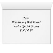 CHOIX DE MARIAGE TWIN, MEILLEUR AMI ET GROOM (Intérieur Horizontal (Bas))