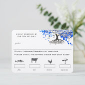 Choix de menu dans un pot Mason avec arbre à feuil (Debout devant)