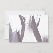 Choix de menu de mariage avec fleur de tulipe RSVP (Dos)