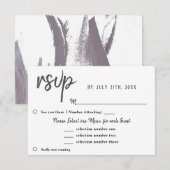 Choix de menu de mariage avec fleur de tulipe RSVP (Devant / Derrière)