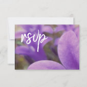 Choix de menu de mariage floral Fleur Violette (Dos)