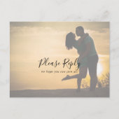 Choix de menu de photo de calligraphie RSVP (Devant)