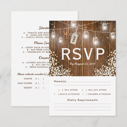 Choix de menu de réponse Babys Breath dans un pot  (Devant / Derrière)