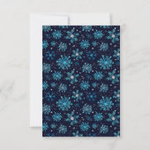 Choix de menu Flocons de neige bleus et argentés d (Dos)